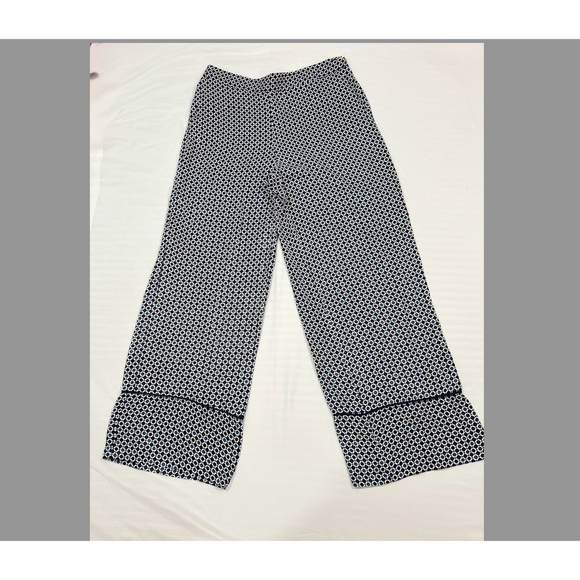 Zara Satin effect geometric print pants Size L - Picture 2 of 4